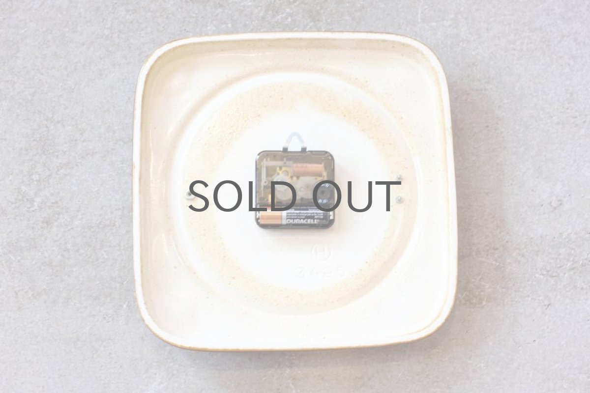 画像6: ヴィンテージ陶製壁掛け時計/RUNA製 /ドイツ製 /キャメル (6)