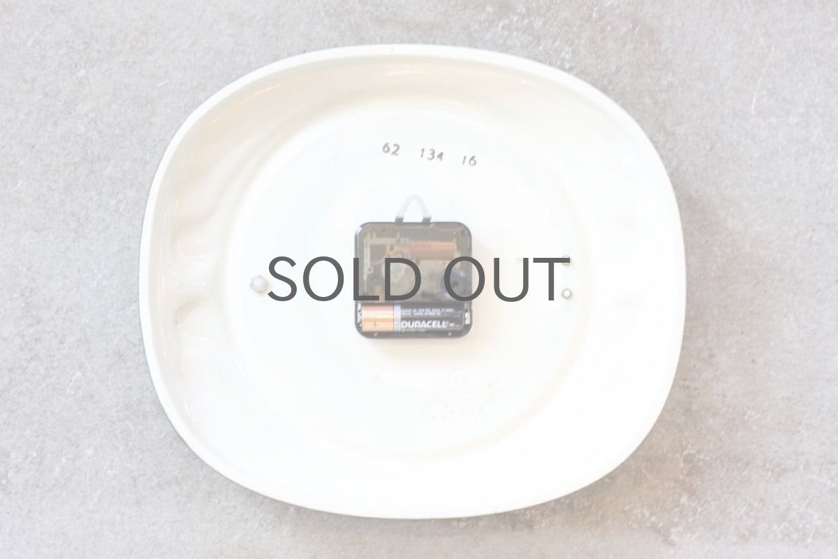 画像5: ヴィンテージ陶製壁掛け時計/KIENZLE製 /ドイツ/グリーン&ホワイト (5)