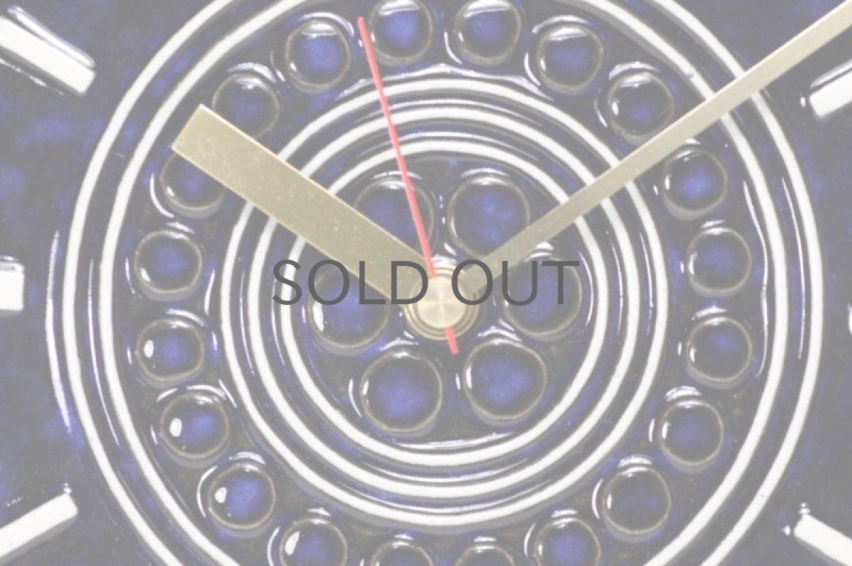 画像2: Gustavsberg/グスタフスベリ/スタジオ制作壁掛け時計/ネイビー/新品クロックムーブメント使用  (2)