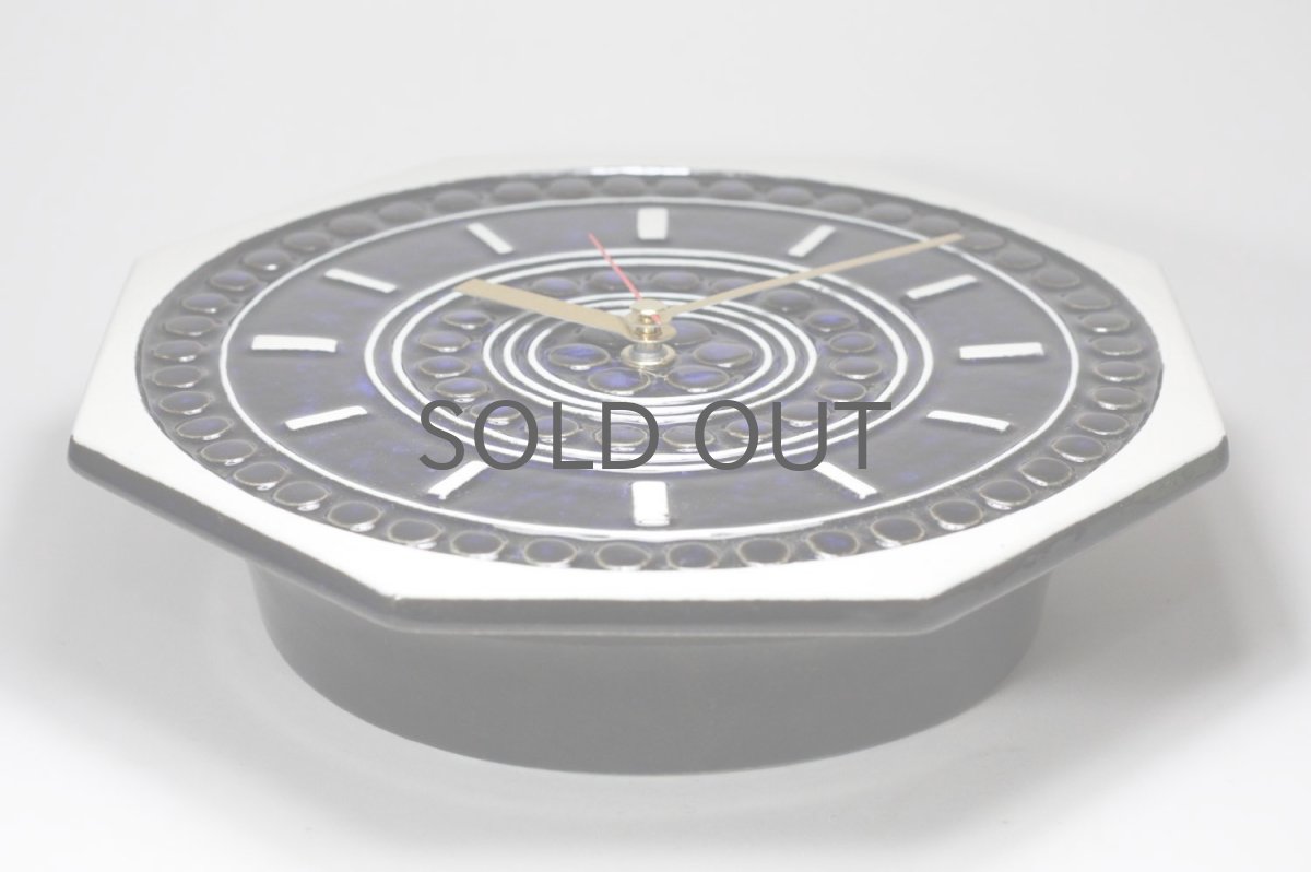 画像3: Gustavsberg/グスタフスベリ/スタジオ制作壁掛け時計/ネイビー/新品クロックムーブメント使用  (3)