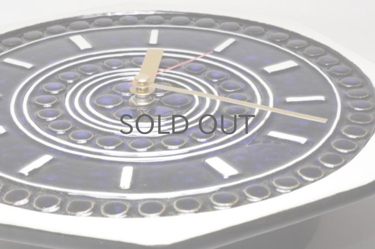 画像4: Gustavsberg/グスタフスベリ/スタジオ制作壁掛け時計/ネイビー/新品クロックムーブメント使用  (4)