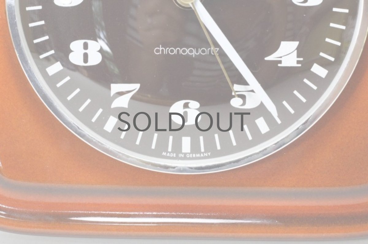 画像4: ビンテージ陶製壁掛け時計/KIENZLE製 /ドイツ/レンガ (4)