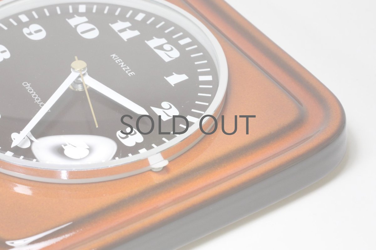 画像6: ビンテージ陶製壁掛け時計/KIENZLE製 /ドイツ/レンガ (6)