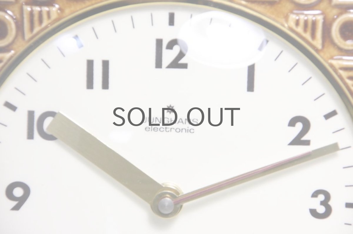 画像2: ヴィンテージ陶製 壁掛け時計 Junghans製ユンハンス ドイツ 新品クロックムーブメント使用 (2)