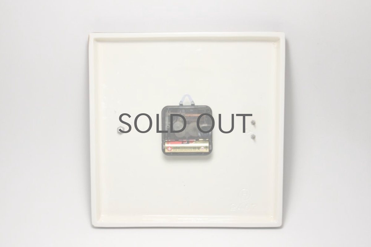 画像4: ヴィンテージ陶製 壁掛け時計 Junghans製ユンハンス ドイツ 新品クロックムーブメント使用 (4)