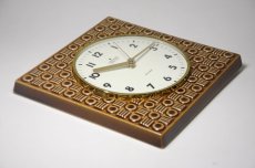 画像7: ヴィンテージ陶製　壁掛け時計　Junghans製ユンハンス ドイツ 新品クロックムーブメント使用 (7)