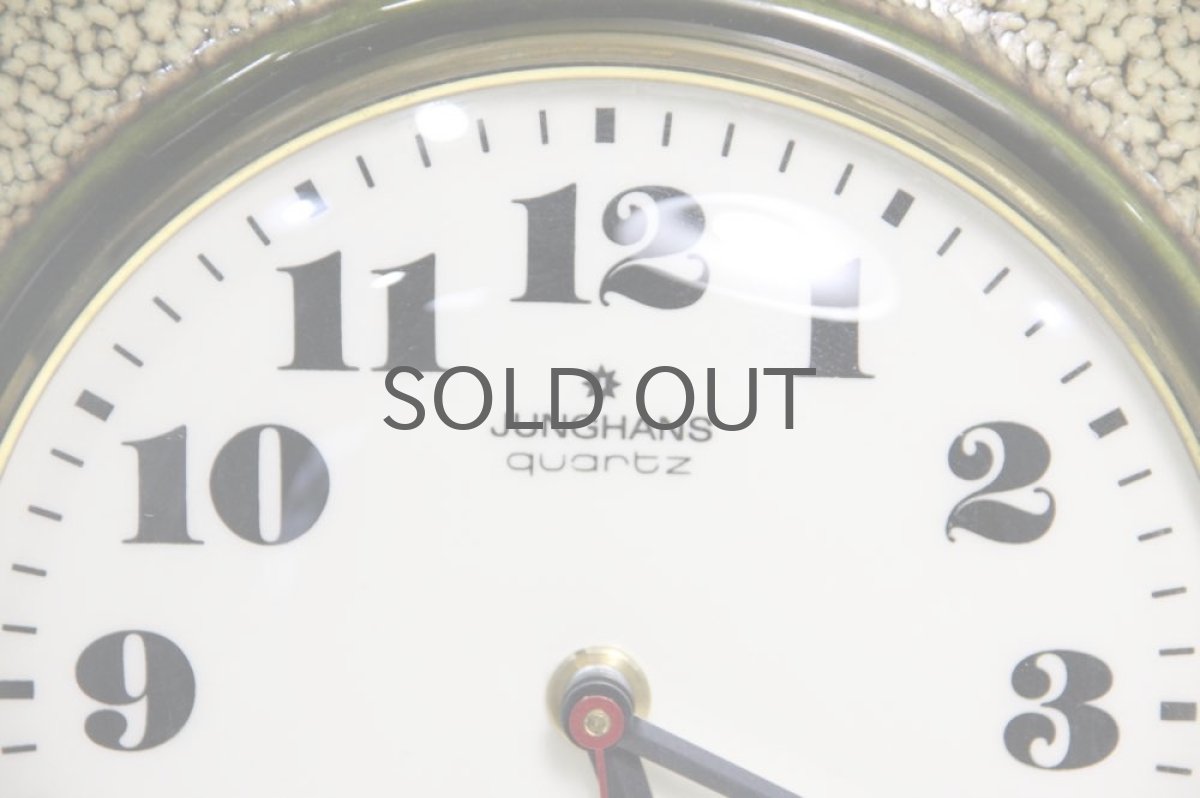 画像2: ヴィンテージ陶製　壁掛け時計　Junghans製ユンハンス ドイツ 新品クロックムーブメント使用 (2)