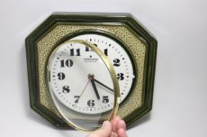 画像4: ヴィンテージ陶製　壁掛け時計　Junghans製ユンハンス ドイツ 新品クロックムーブメント使用 (4)