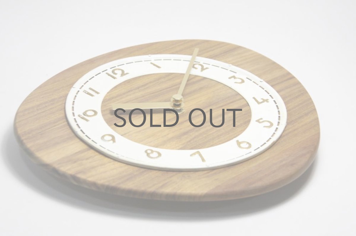 画像3: ヴィンテージ時計　チーク無垢　壁掛け時計　新品クロックムーブメント使用 (3)