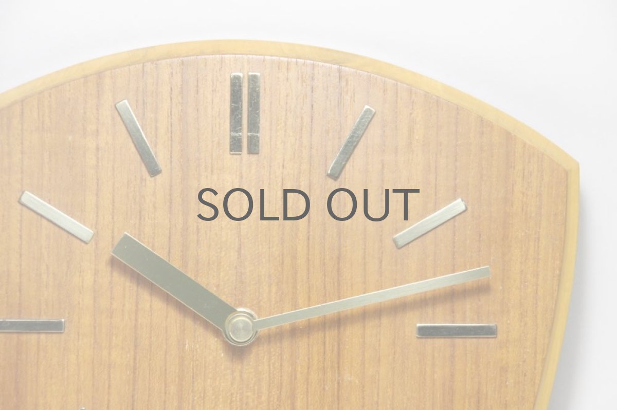 画像2: ヴィンテージ時計 チーク 壁掛け時計 新品クロックムーブメント使用 (2)