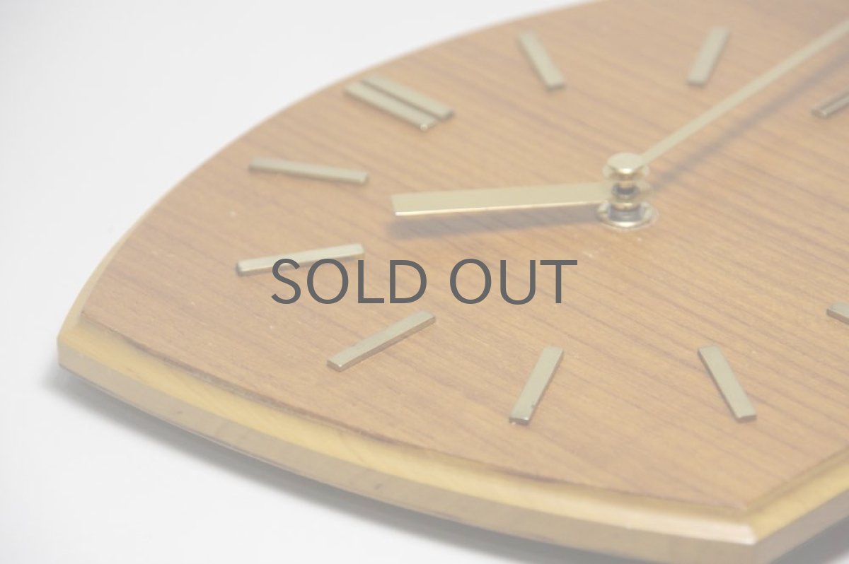 画像3: ヴィンテージ時計 チーク 壁掛け時計 新品クロックムーブメント使用 (3)