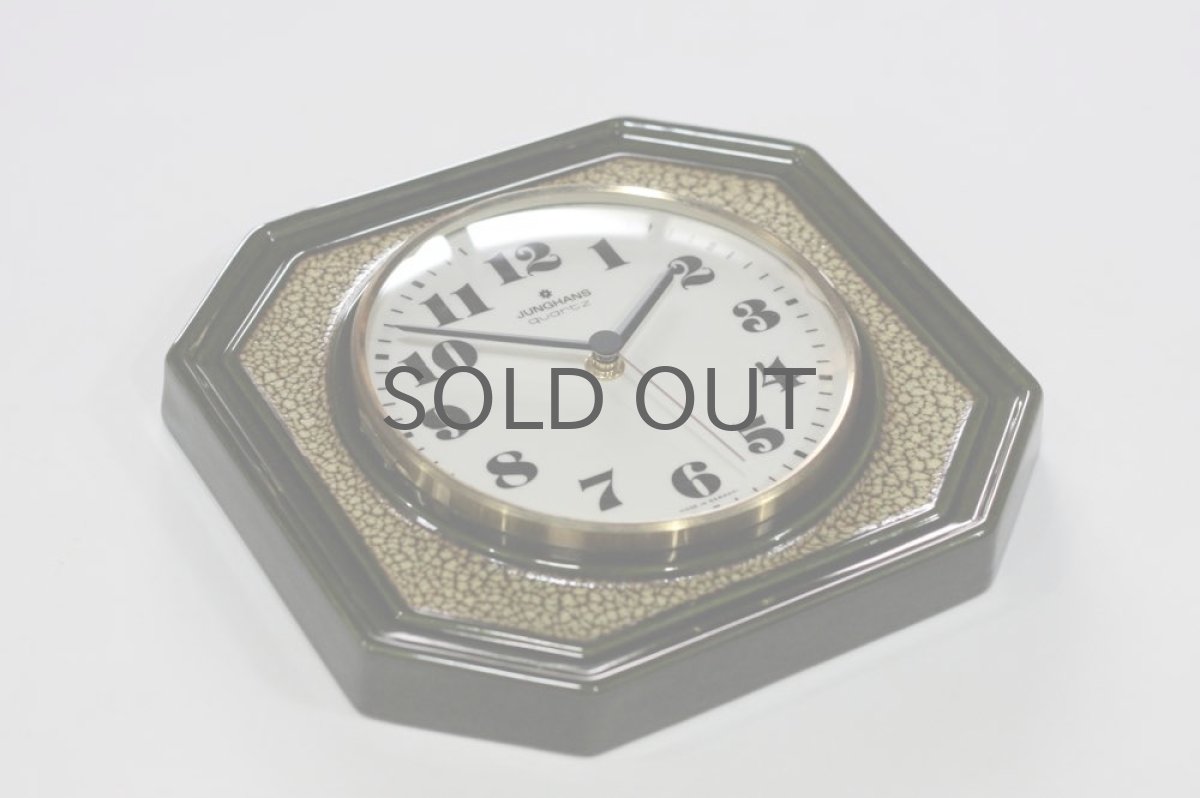 画像3: ヴィンテージ陶製　壁掛け時計　Junghans製ユンハンス ドイツ 新品クロックムーブメント使用 (3)