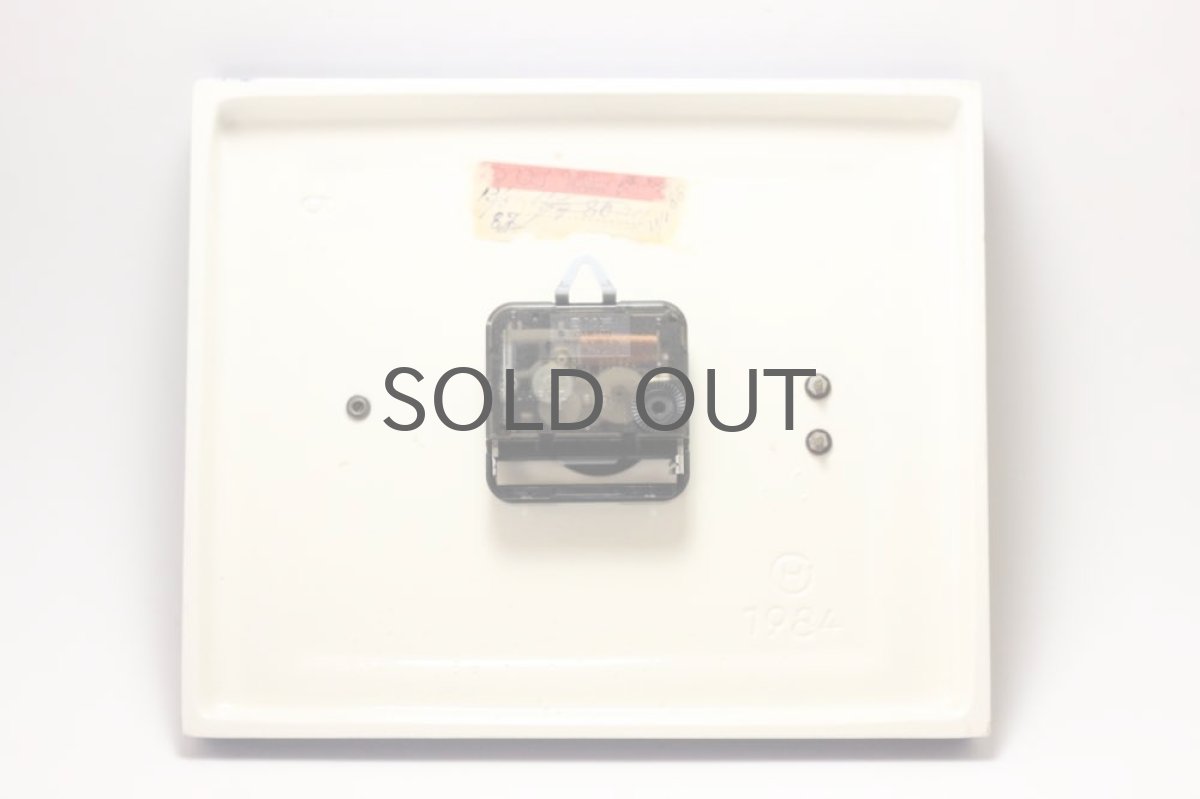 画像7: ビンテージ陶製壁掛け時計/Peter /ドイツ/ライトブルー (7)