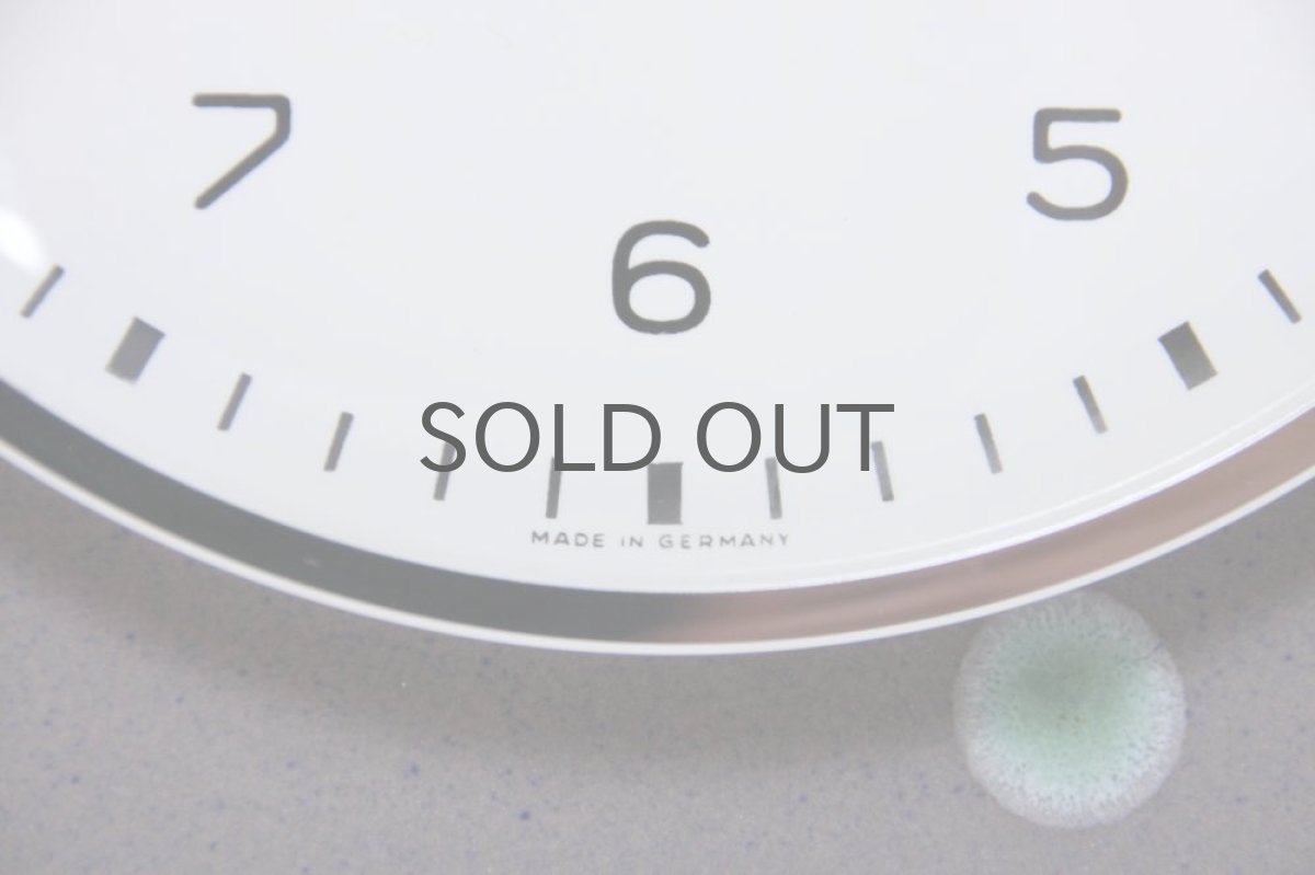 画像3: ビンテージ陶製壁掛け時計／KIENZLE製 ／ドイツ／グレイ＆グリーンドット (3)