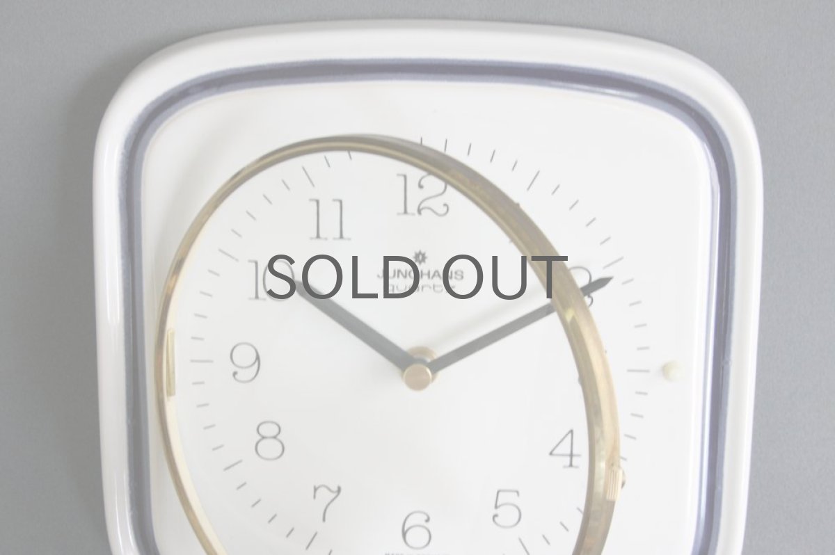 画像3: ヴィンテージ陶製壁掛け時計 Junghans製 ドイツ  新品クロックムーブメント使用 (3)