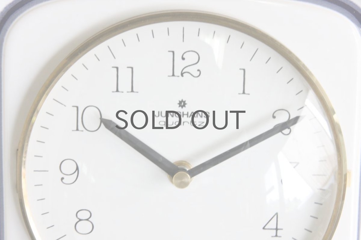 画像2: ヴィンテージ陶製壁掛け時計 Junghans製 ドイツ  新品クロックムーブメント使用 (2)