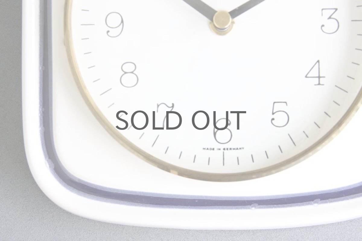 画像4: ヴィンテージ陶製壁掛け時計 Junghans製 ドイツ  新品クロックムーブメント使用 (4)