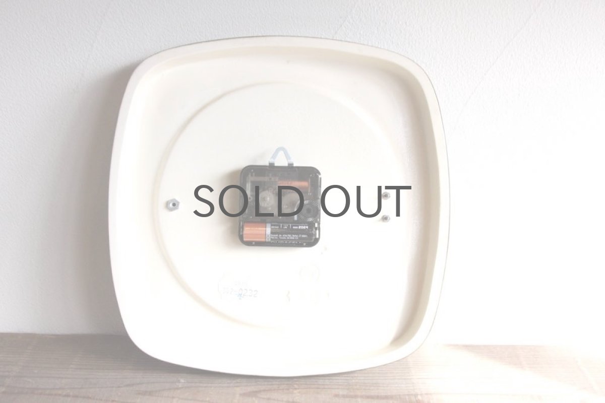 画像6: ヴィンテージ陶製壁掛け時計/Junghans製ユンハンス ドイツ/ダークグリーン (6)