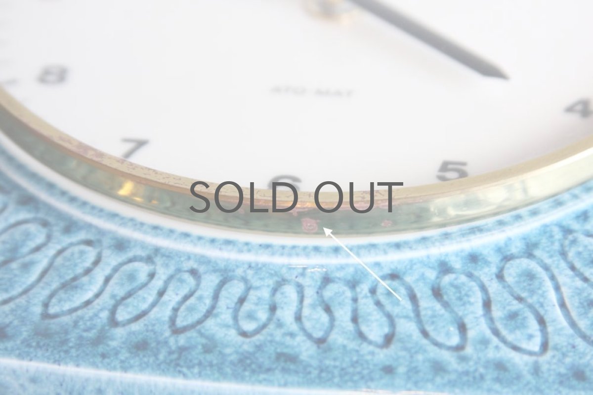 画像3: ヴィンテージ インテリア雑貨/ 陶製 壁掛け時計 Junghsns製 ユンハンス  ドイツ (3)