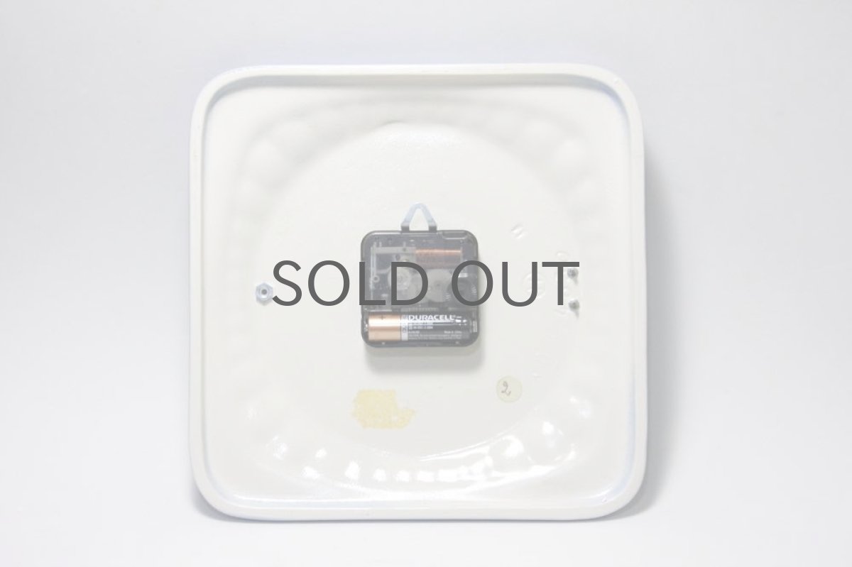 画像7: ビンテージ陶製壁掛け時計/Junghans製/ユンハンス/ドイツ/ライトブルー (7)