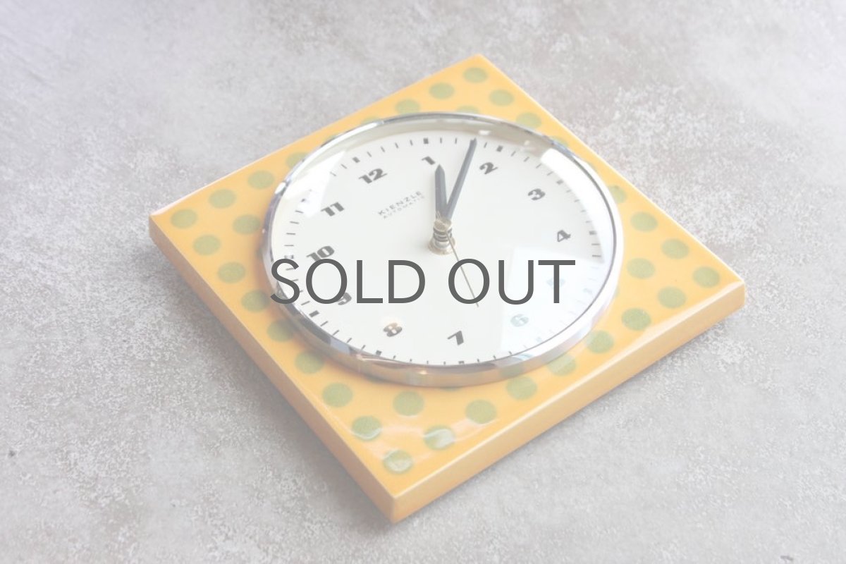画像3: ヴィンテージ陶製壁掛け時計/KIENZLE製 /ドイツ/ドット (3)