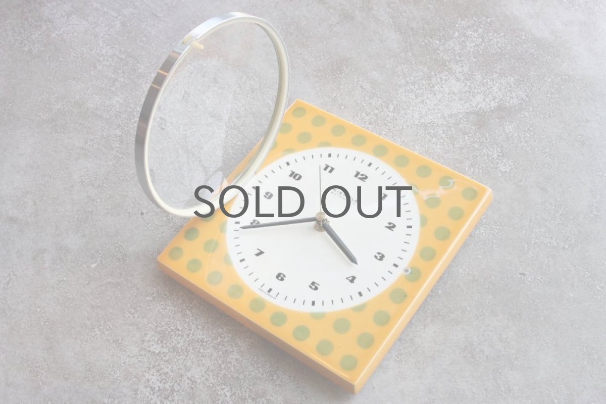 画像5: ヴィンテージ陶製壁掛け時計/KIENZLE製 /ドイツ/ドット (5)