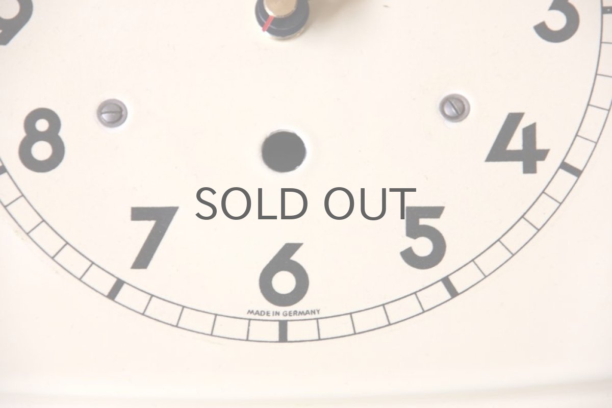 画像4: ヴィンテージ時計/Dieklドイツ製/新品クロックムーブメント使用クリーム&ペパーミント (4)