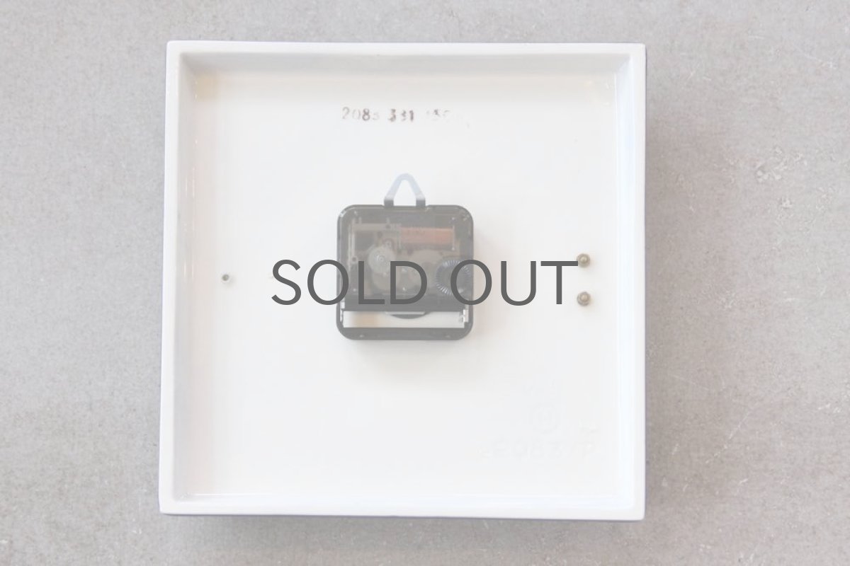 画像6: ヴィンテージインテリア雑貨/陶製壁掛け時計/Junghsns製/ユンハンス /ドイツ ブルー (6)