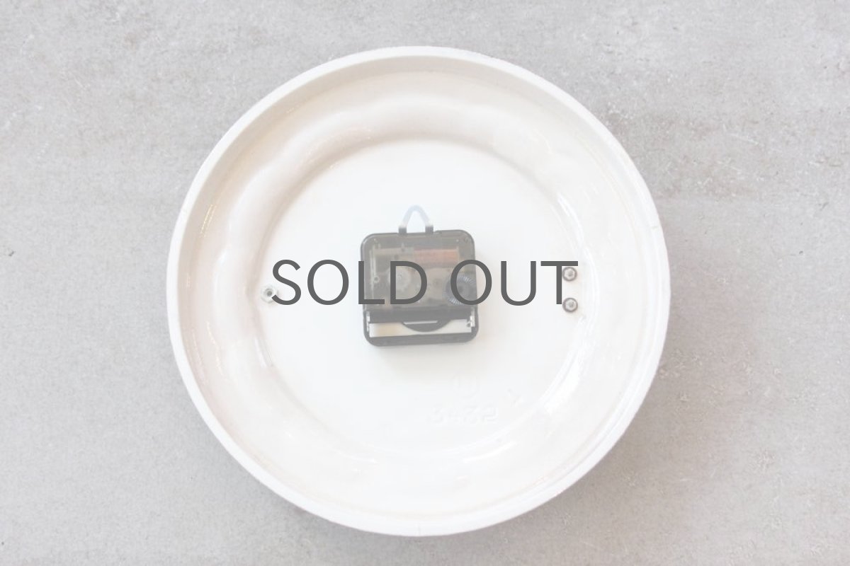 画像6: ヴィンテージインテリア雑貨/陶製壁掛け時計/peter製/ドイツ  (6)