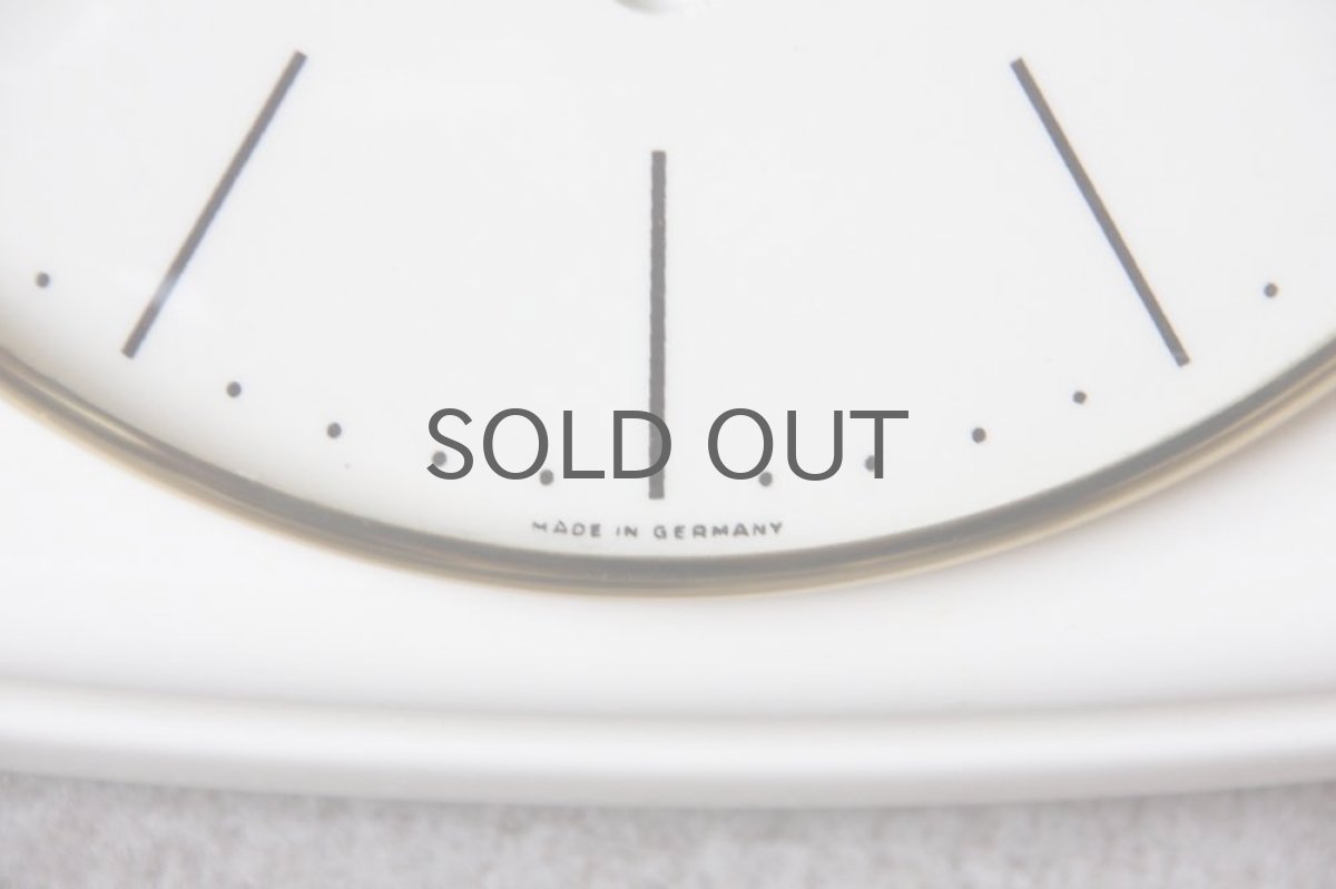 画像3: ヴィンテージ陶製壁掛け時計/Junghans製/ユンハンス/ドイツ/ホワイト (3)