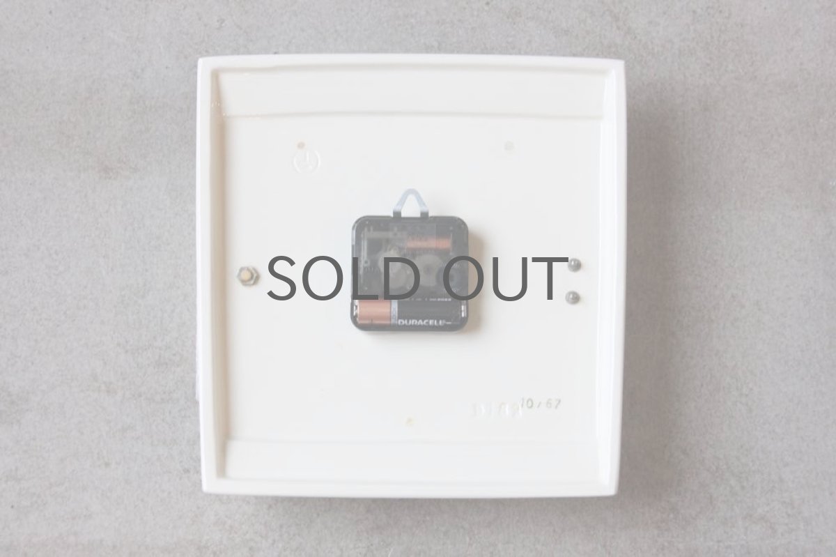 画像5: ヴィンテージ陶製壁掛け時計/REGINA/ユンハンス/ドイツ/ホワイト&グレー (5)