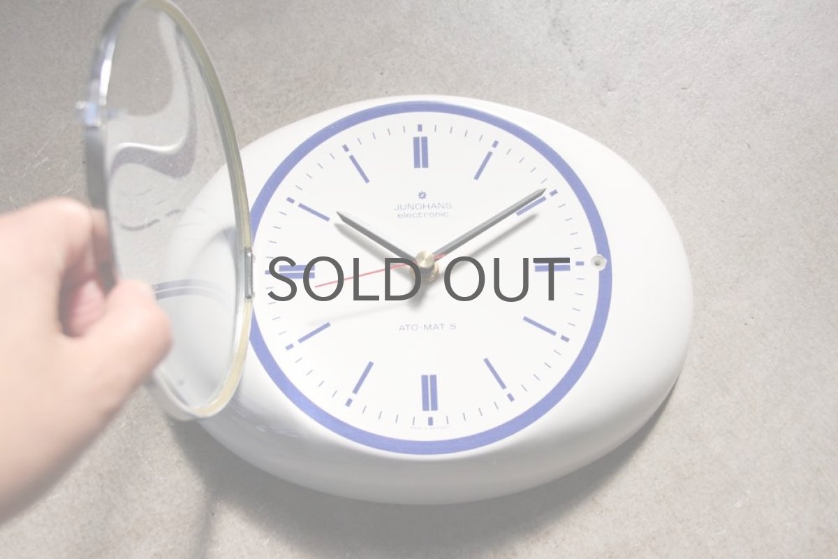 画像4: ヴィンテージ陶製|壁掛け時計|Junghans製|ユンハンス ドイツ|新品クロックムーブメント使用 (4)