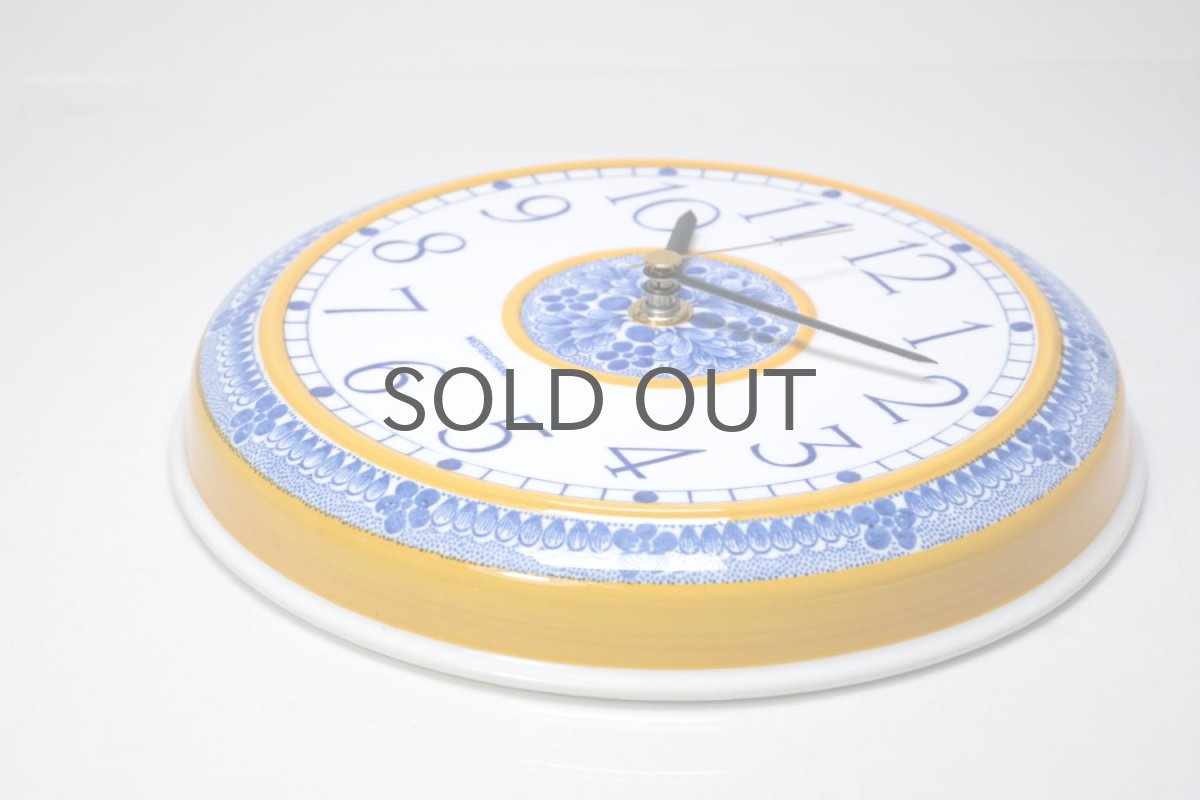 画像3: Rorstrand/ロールストランド&Westerstrand/壁掛け時計/オレンジ&ブルー (3)