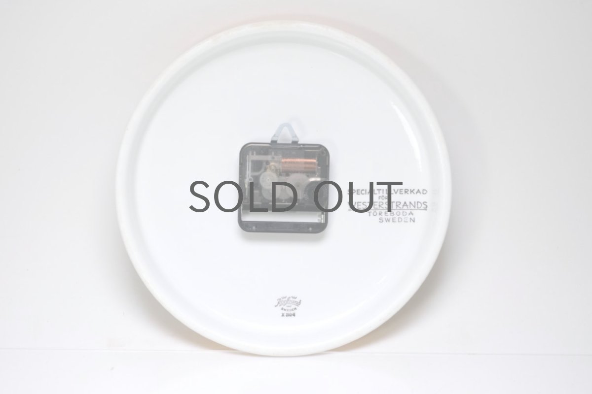 画像6: Rorstrand/ロールストランド&Westerstrand/壁掛け時計/オレンジ&ブルー (6)