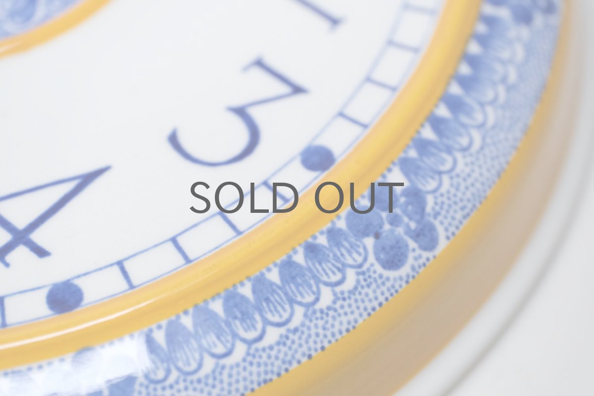 画像4: Rorstrand/ロールストランド&Westerstrand/壁掛け時計/オレンジ&ブルー (4)