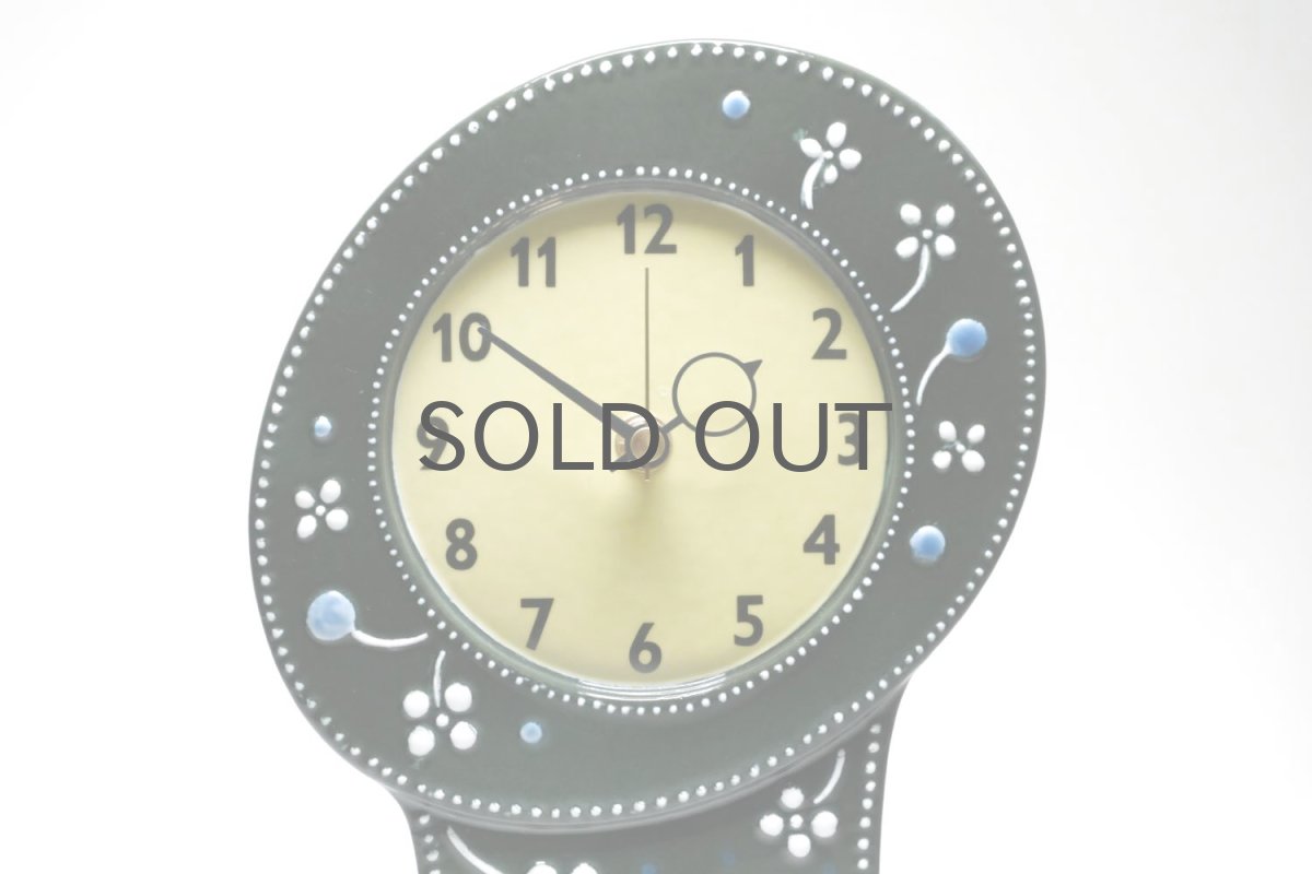 画像2: Rorstrand/ロールストランド/Sylvia Leuchovius/ シルヴィア・レウショブス/ 置き時計/小鳥/ダークグリーン (2)