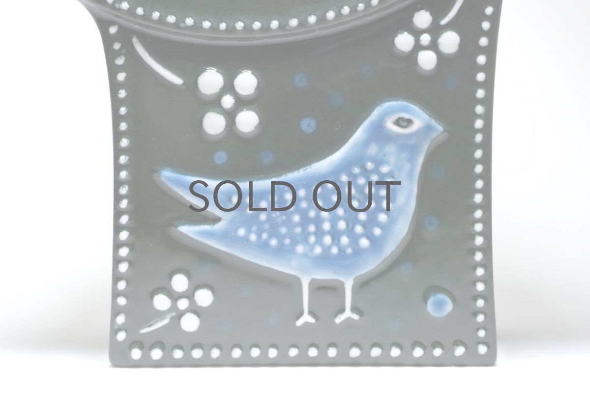 画像3: Rorstrand/ロールストランド/Sylvia Leuchovius/ シルヴィア・レウショブス/ 置き時計/小鳥/ダークグリーン (3)