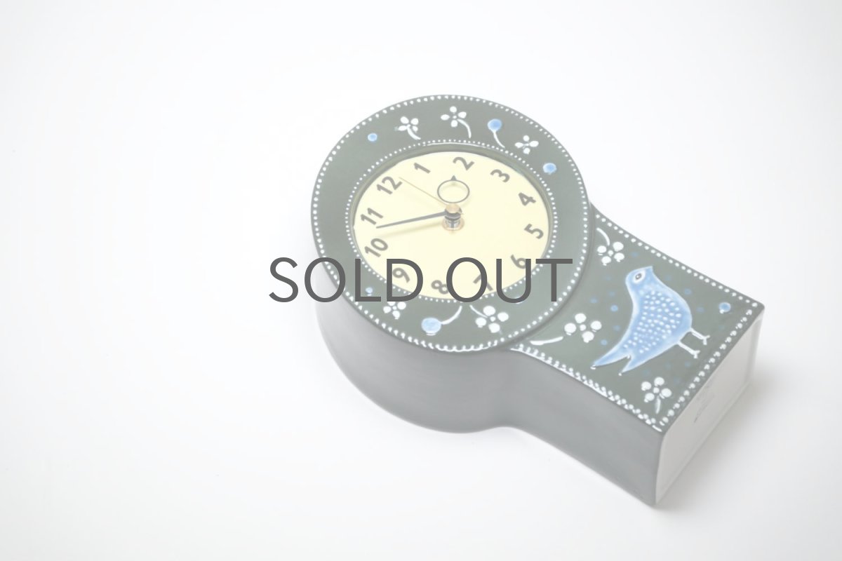 画像10: Rorstrand/ロールストランド/Sylvia Leuchovius/ シルヴィア・レウショブス/ 置き時計/小鳥/ダークグリーン (10)