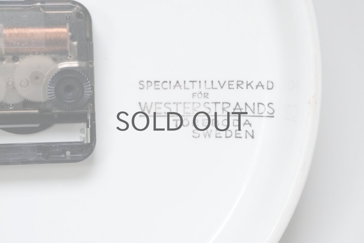 画像6: Rorstrand/ロールストランド/壁掛け時計/花＆数字/グリーン系 (6)