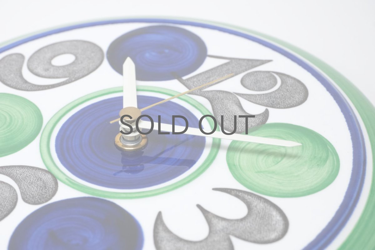 画像4: Rorstrand/ロールストランド/壁掛け時計/花＆数字/グリーン系 (4)