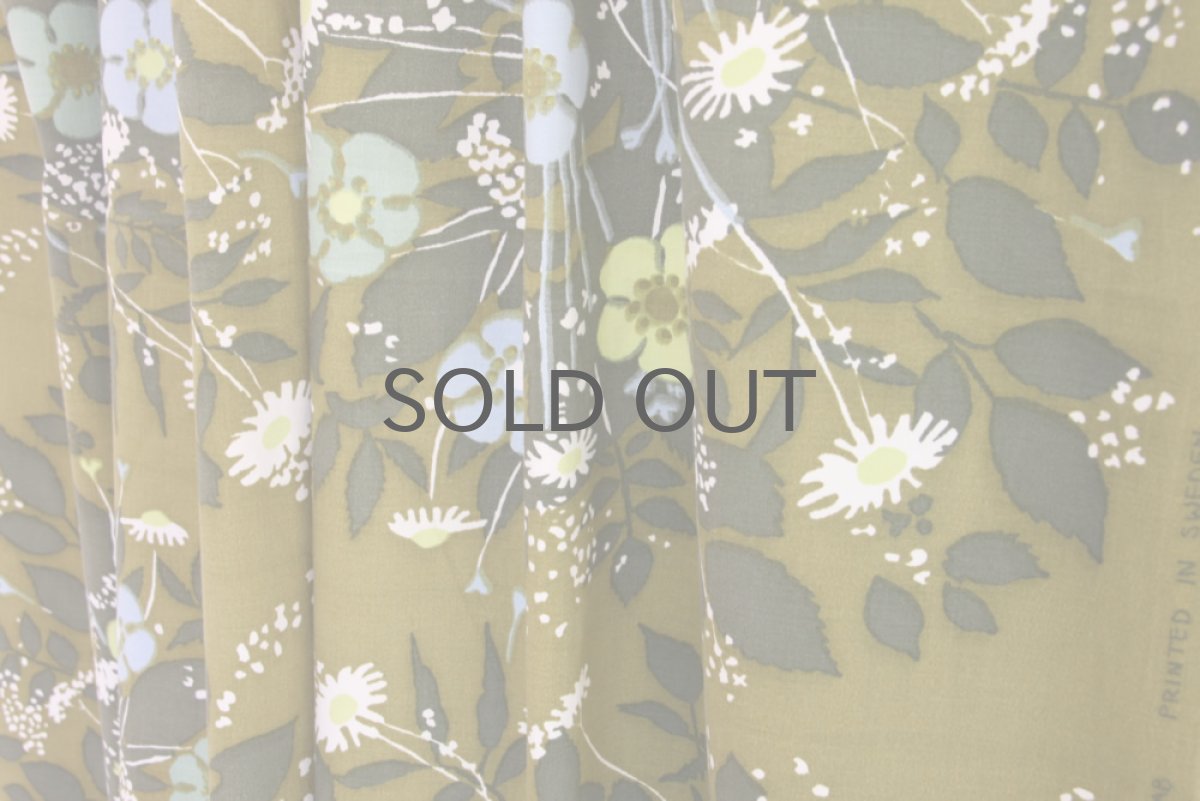 画像4: スウェーデン製/ヴィンテージファブリック BORAS ボロス社製 オリーブグリーン (4)