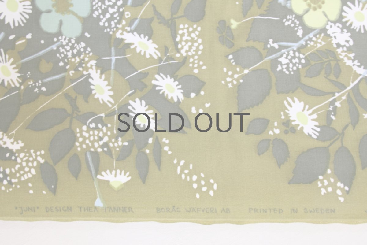 画像3: スウェーデン製/ヴィンテージファブリック BORAS ボロス社製 オリーブグリーン (3)