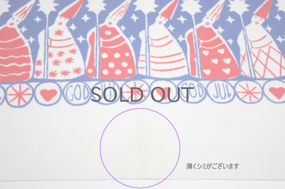 画像3: 北欧ヴィンテージ クリスマスクロス テーブルクロス サンタ (3)