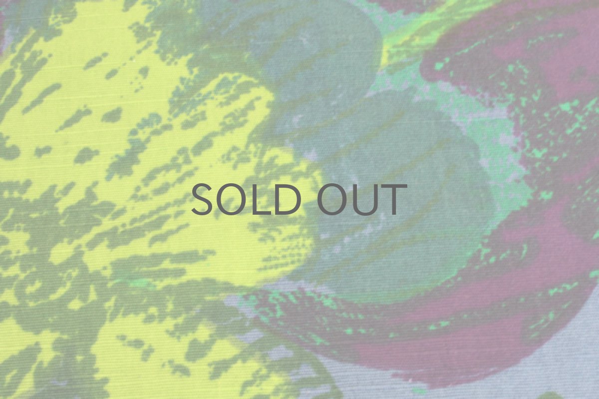 画像3: 北欧ヴィンテージファブリック ブルー×グリーン (3)