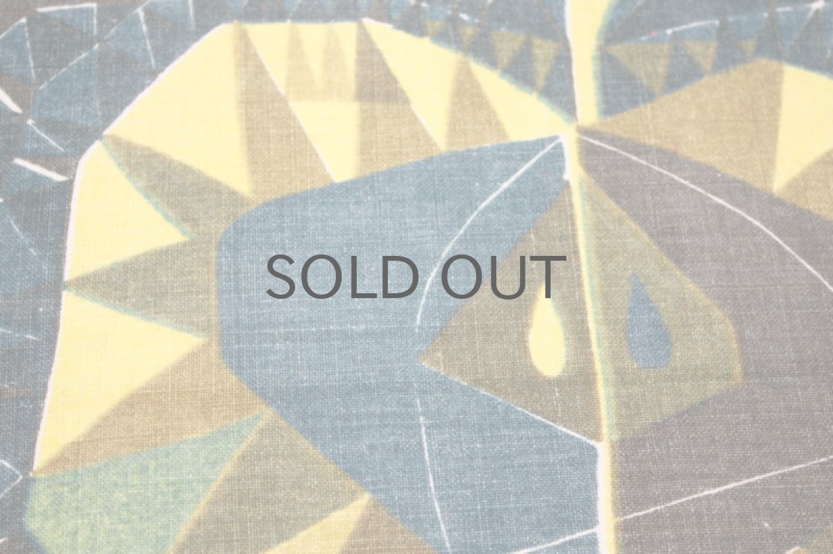 画像2: 北欧雑貨/スウェーデン製/ヴィンテージクロス ランチョンマット リンゴイエロー (2)