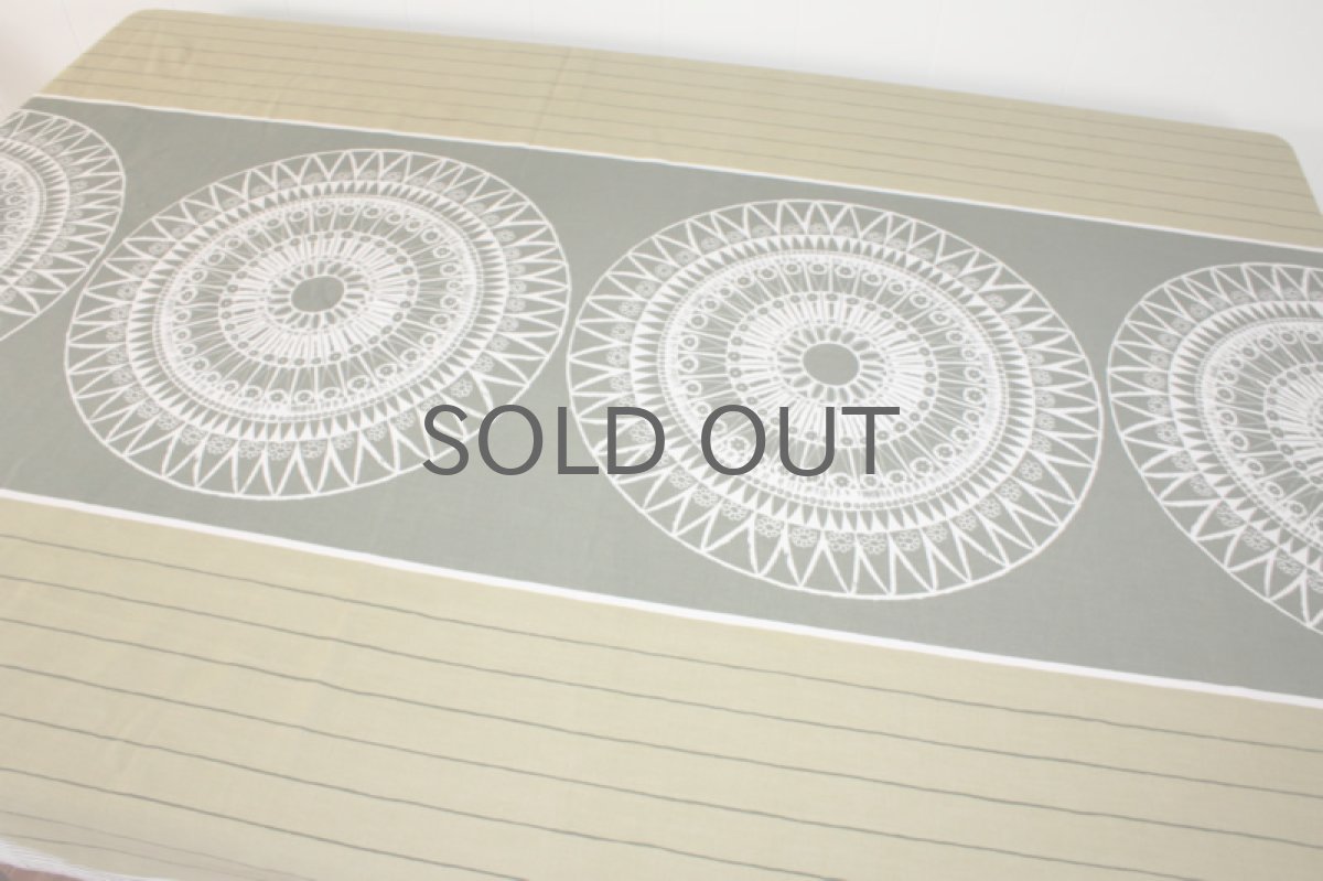 画像2: 北欧雑貨/スウェーデン製/BORÅSボロース(ボラス)社製/ヴィンテージファブリック オリーブグリーン (2)