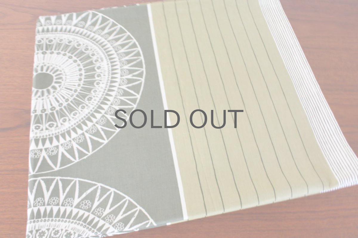 画像3: 北欧雑貨/スウェーデン製/BORÅSボロース(ボラス)社製/ヴィンテージファブリック オリーブグリーン (3)