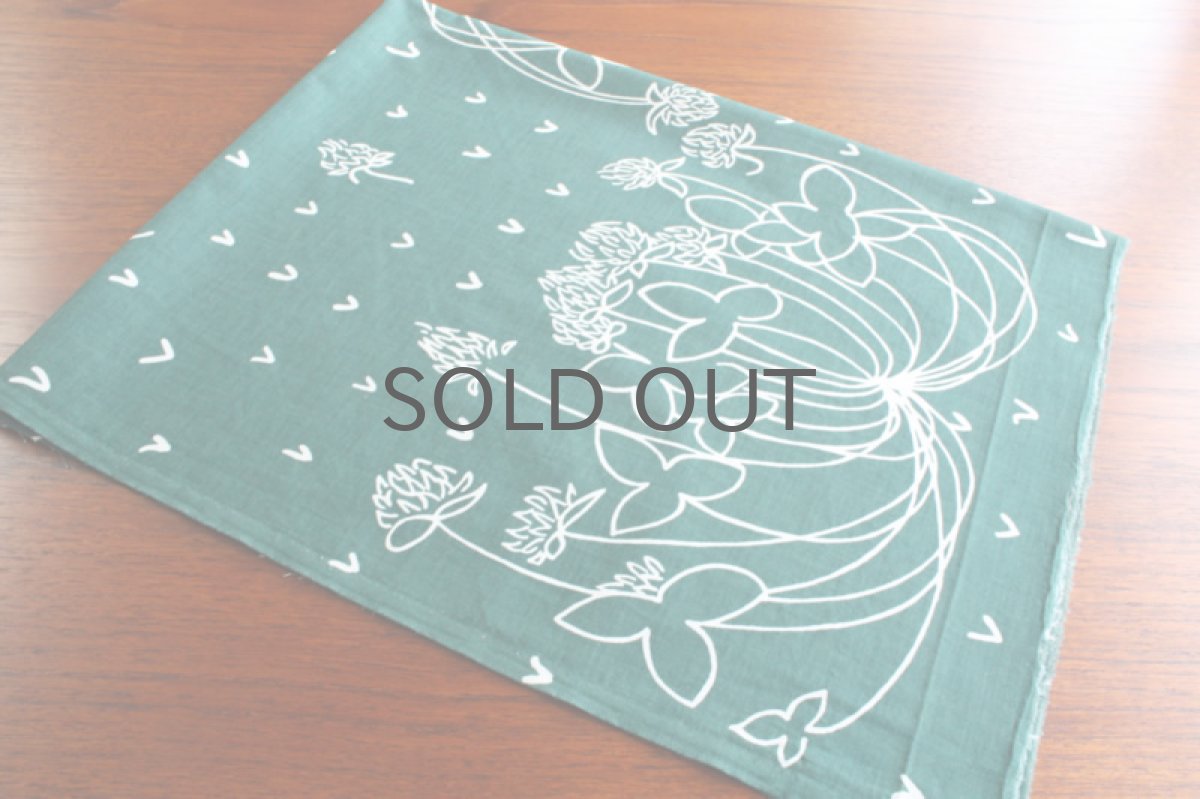 画像4: 北欧雑貨/スウェーデン製/ヴィンテージファブリック シロツメクサ (4)