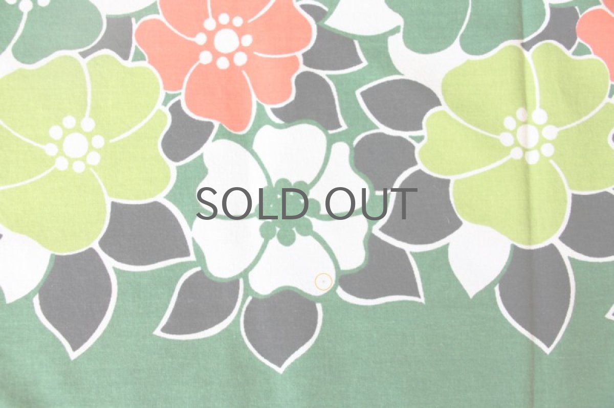 画像4: 北欧雑貨/スウェーデン製/ヴィンテージカフェカーテン グリーン (4)