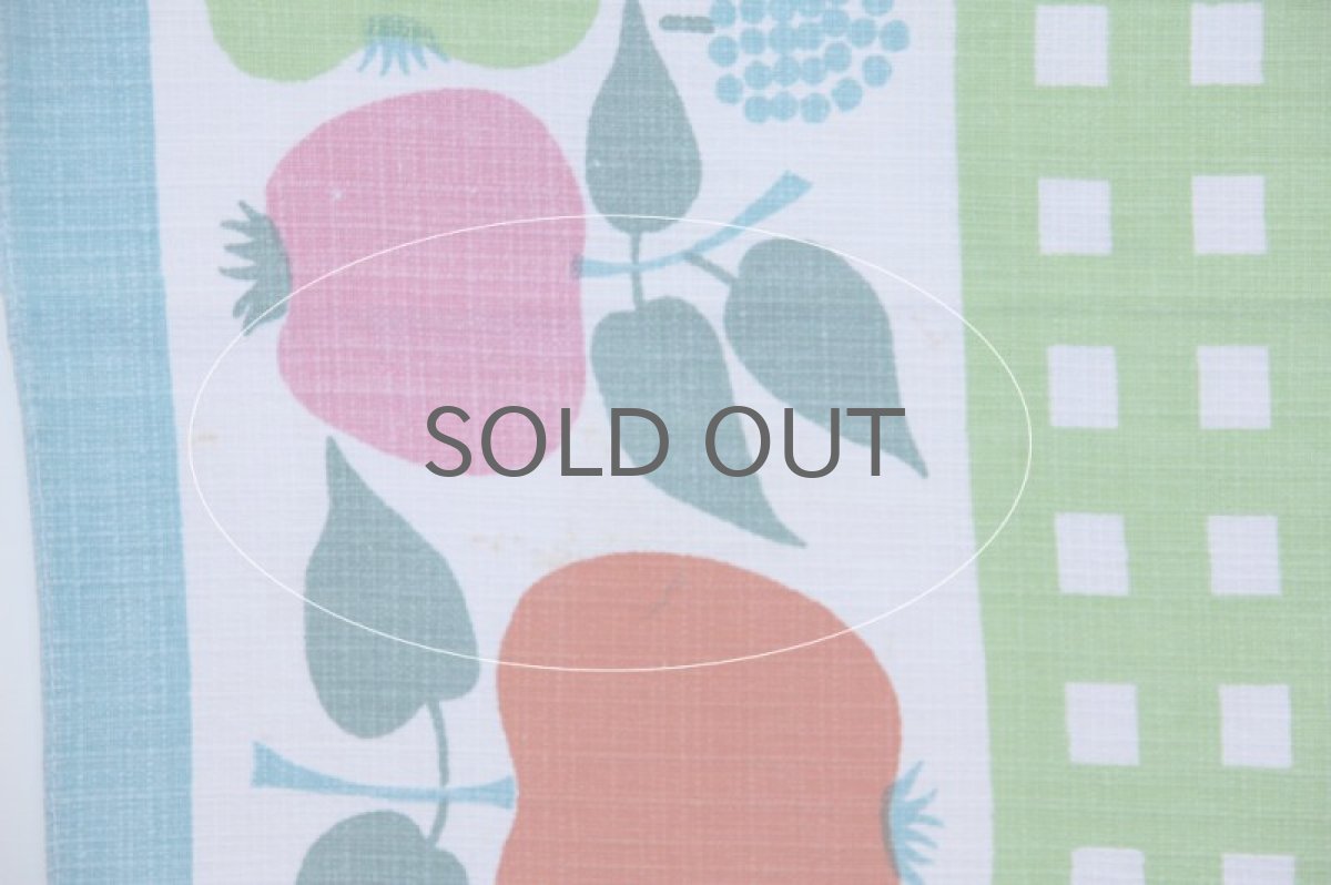 画像4: 北欧ヴィンテージファブリック  テーブルクロス フルーツ マルチカラー (4)